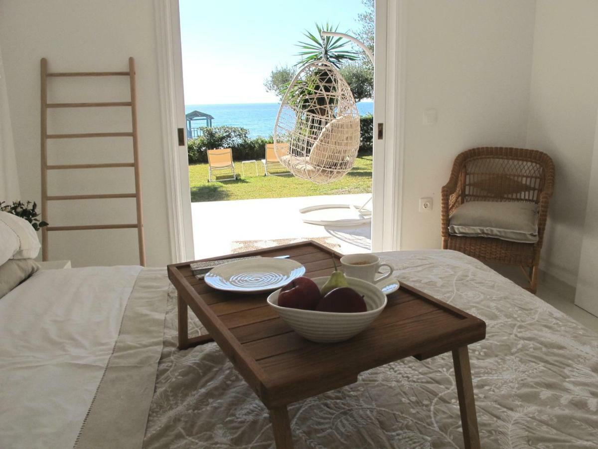 Aqua Seafront Glyfada Corfu Beach House With Garden Kültér fotó