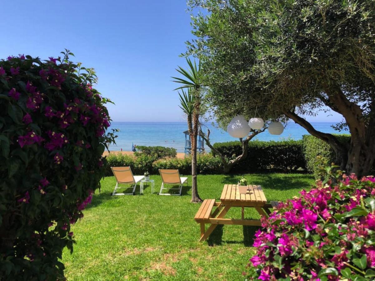Aqua Seafront Glyfada Corfu Beach House With Garden Kültér fotó